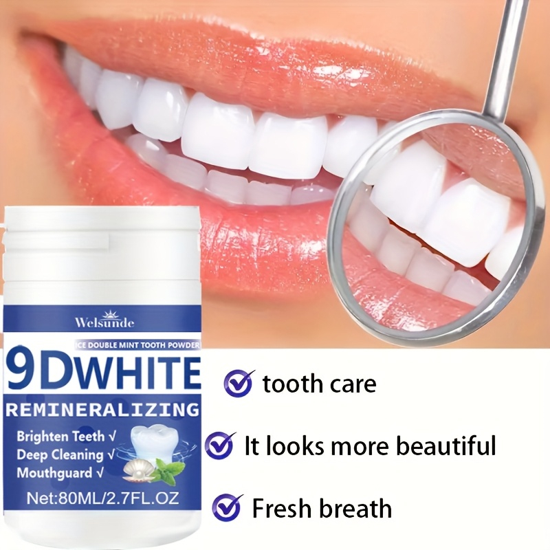Teeth Whitening Remedies - Polvo dental de hidroxapatita remineralizante blanco