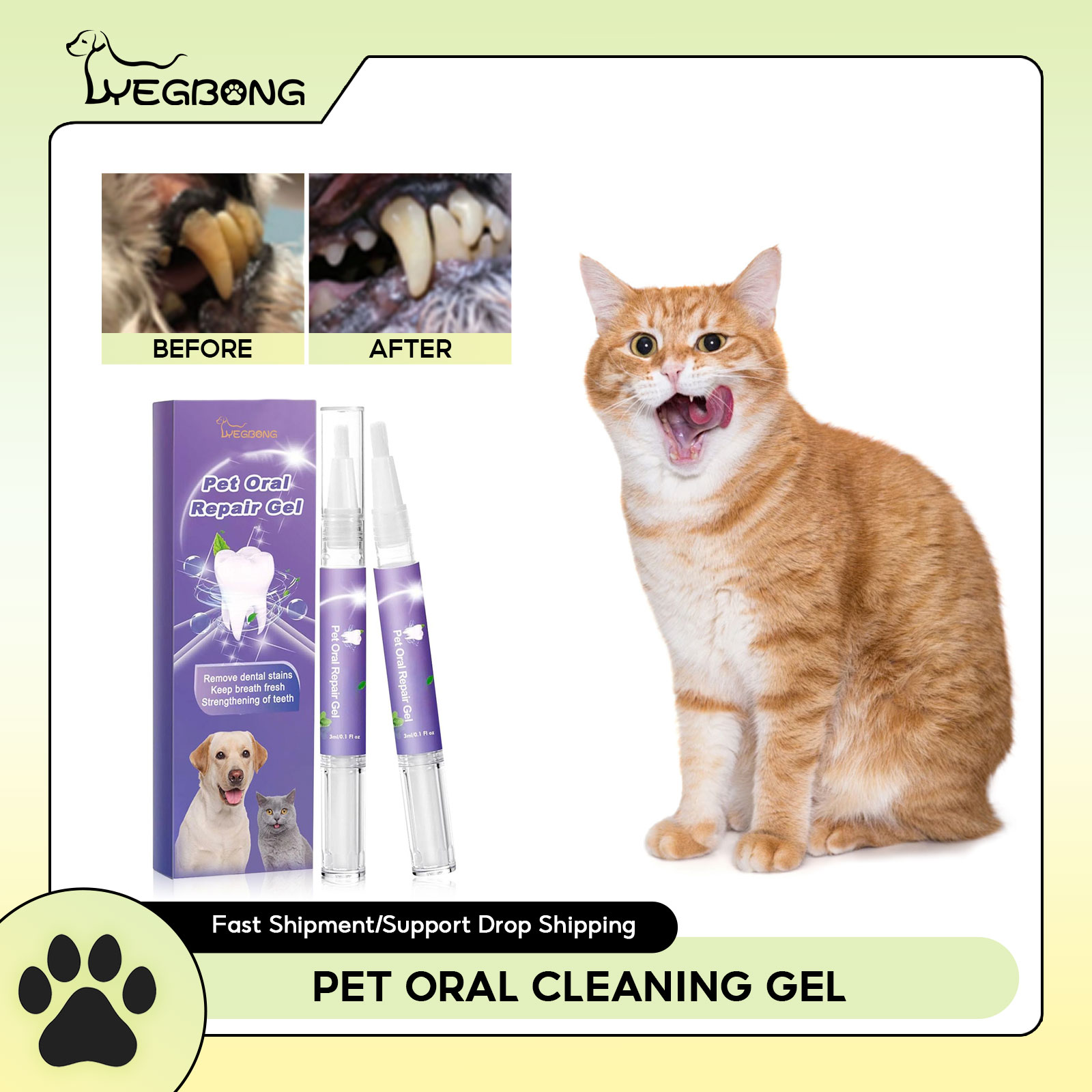 Teeth Whitening Remedies - Gel de reparación Oral para mascotas,