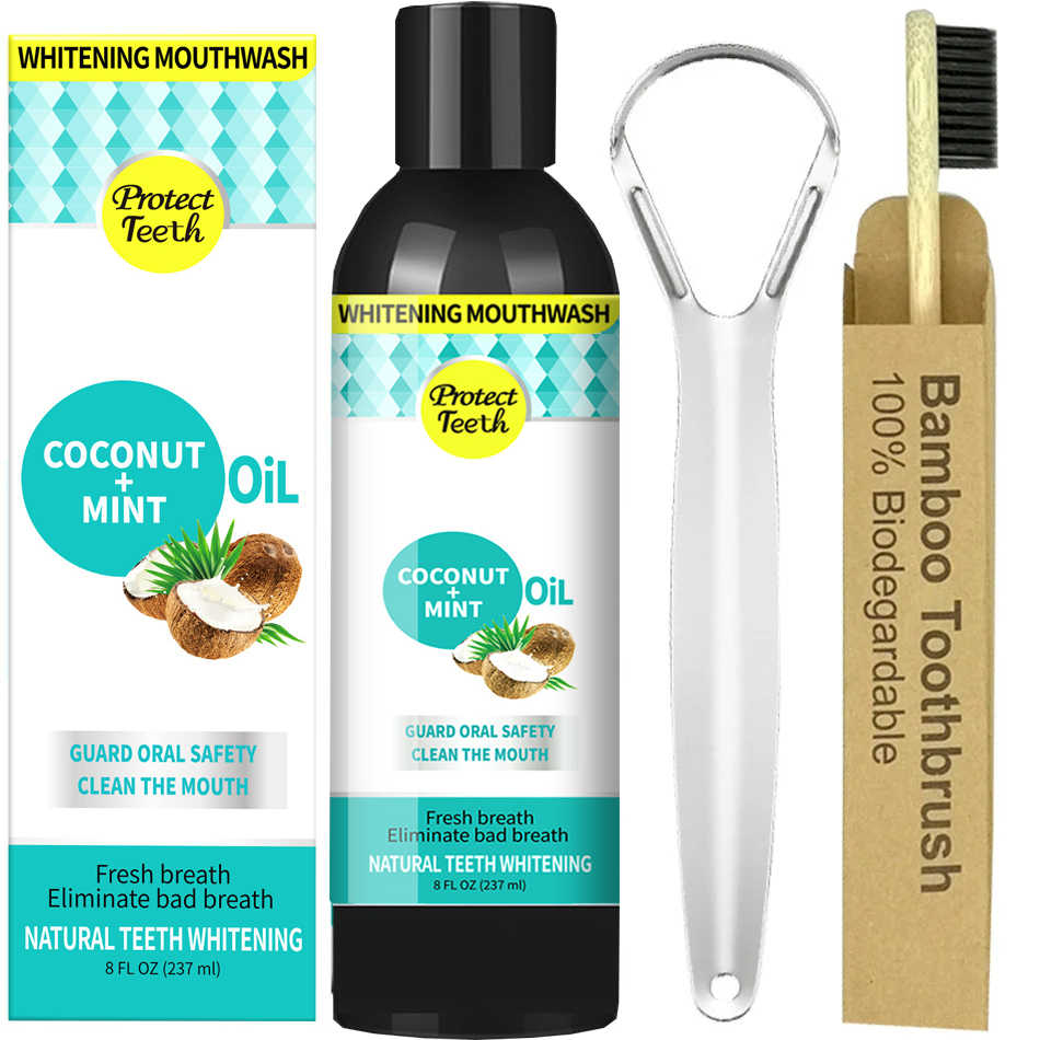 Teeth Whitening Oil Pulling - Aceite para tirar de menta y