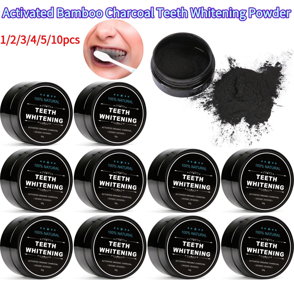 Whitening Powder Activated - Polvo para blanquear los dientes, carbón