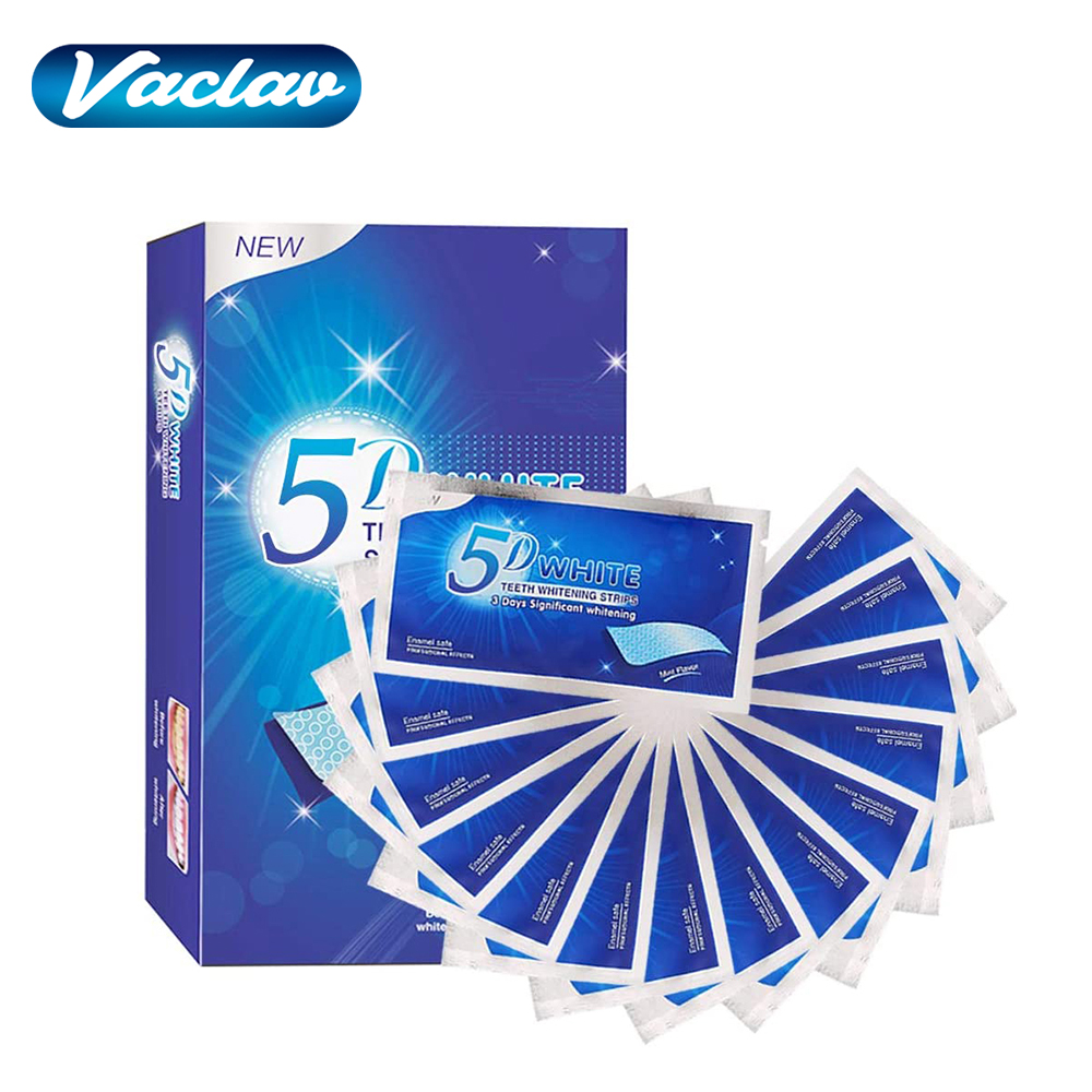 Teeth Whitening Remedies - Tiras Blanqueadoras de Dientes 5D, Gel