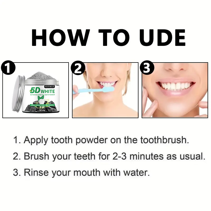 YUlTlKUE Polvo Dental de Carbó - Whitening Powder Activated reseña y precio