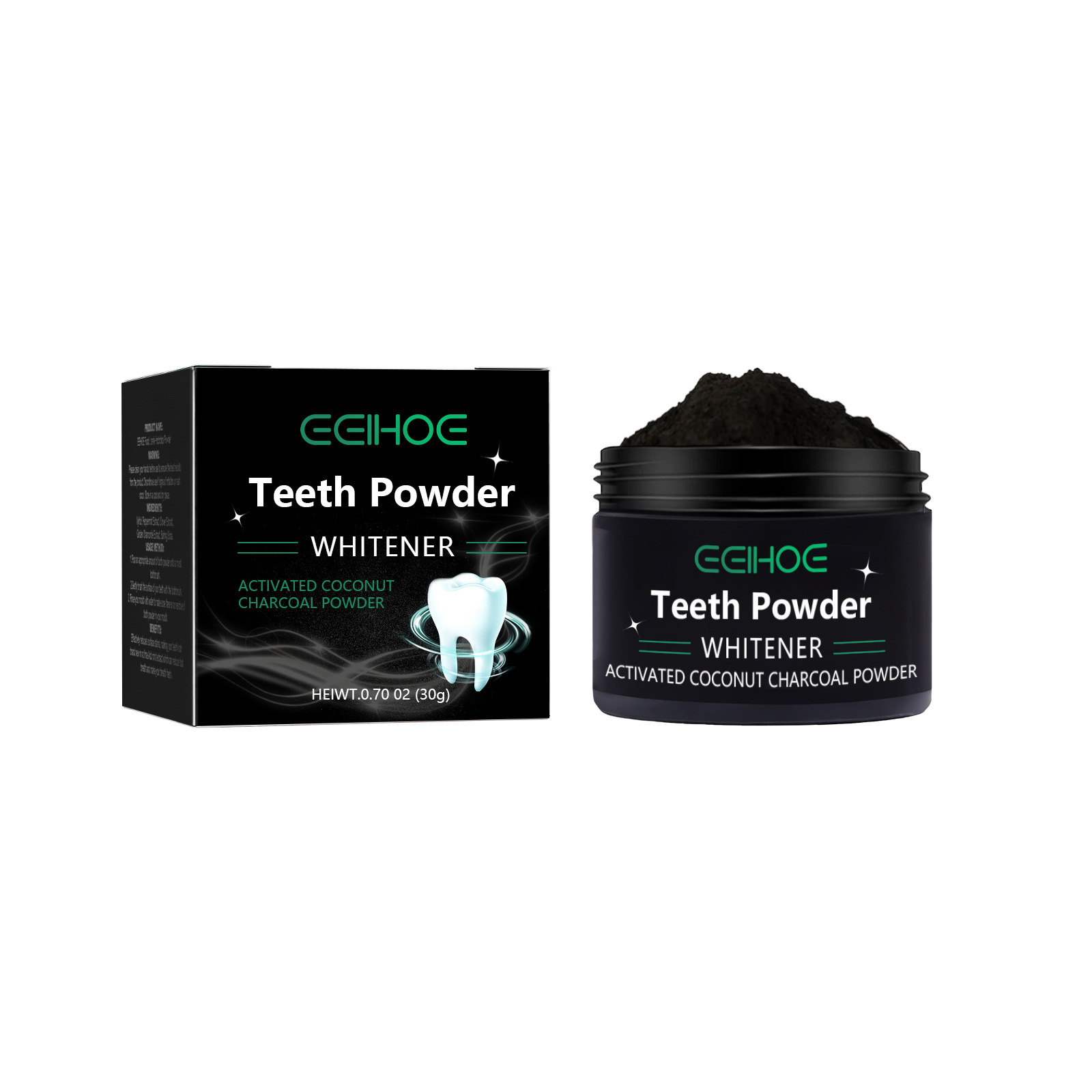 EELHOE-polvo de carbón para pr - Whitening Powder Activated reseña y precio