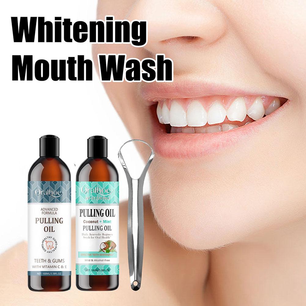 Enjuague Bucal de Coco y Menta - Teeth Whitening Oil Pulling reseña y precio