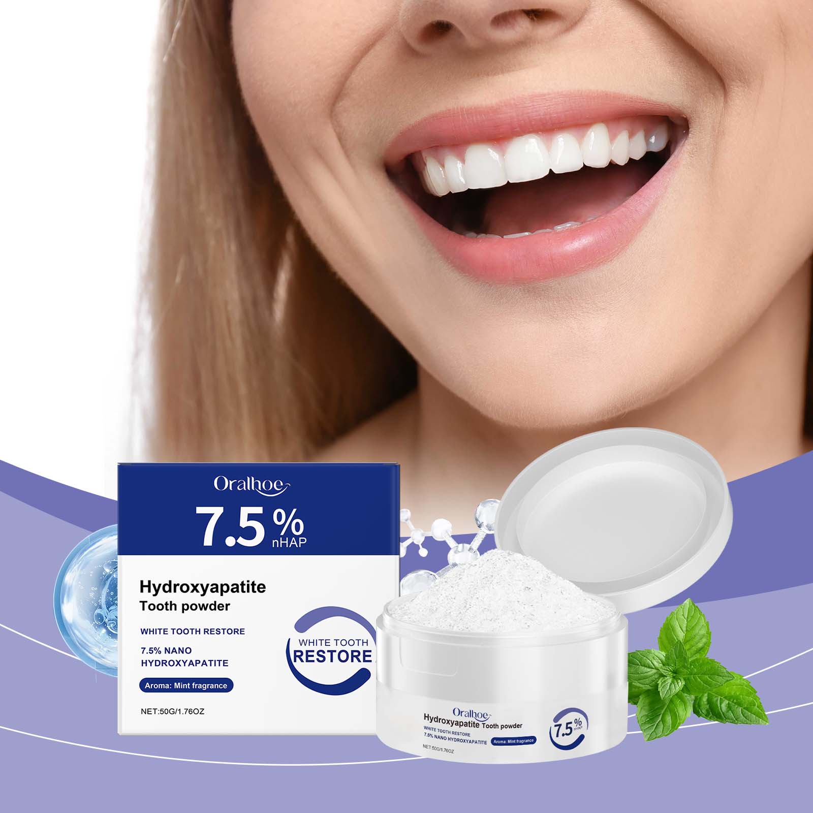 Cuidado delicado de los diente - Teeth Whitening Oil Pulling reseña y precio