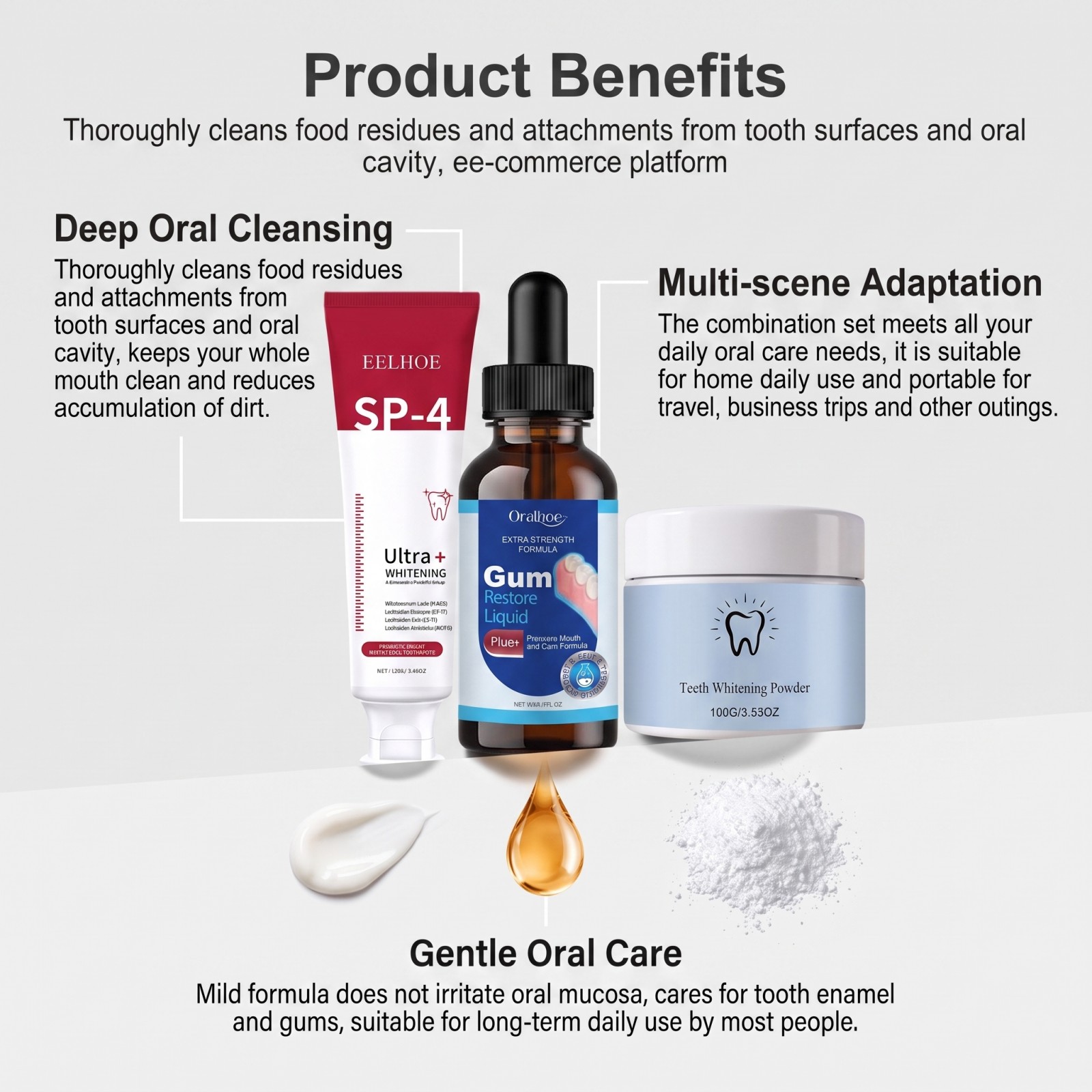 Set de Cuidado Bucal, Pasta De - Teeth Whitening Remedies reseña y precio