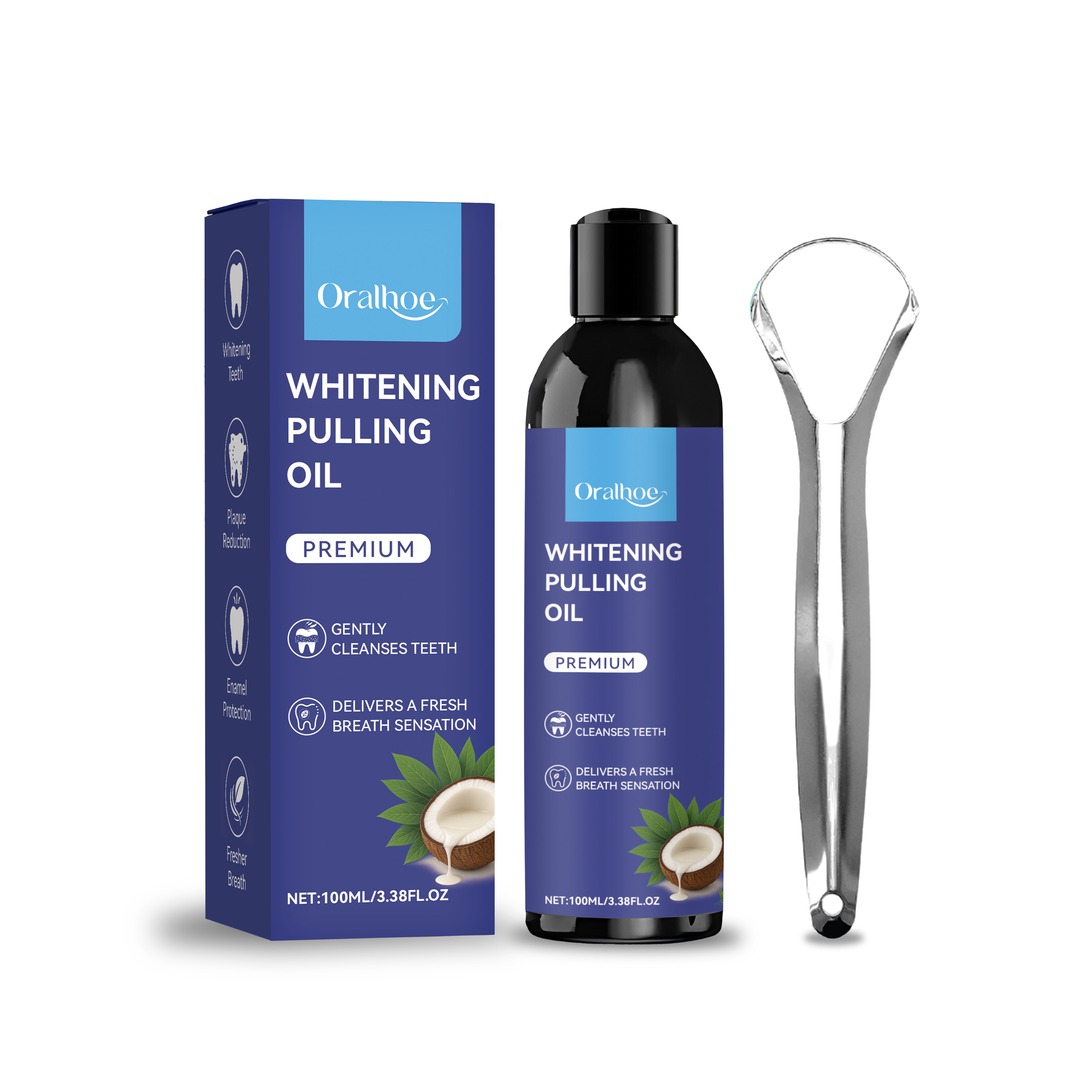 Aceite de coco para tirar con  - Teeth Whitening Oil Pulling reseña y precio
