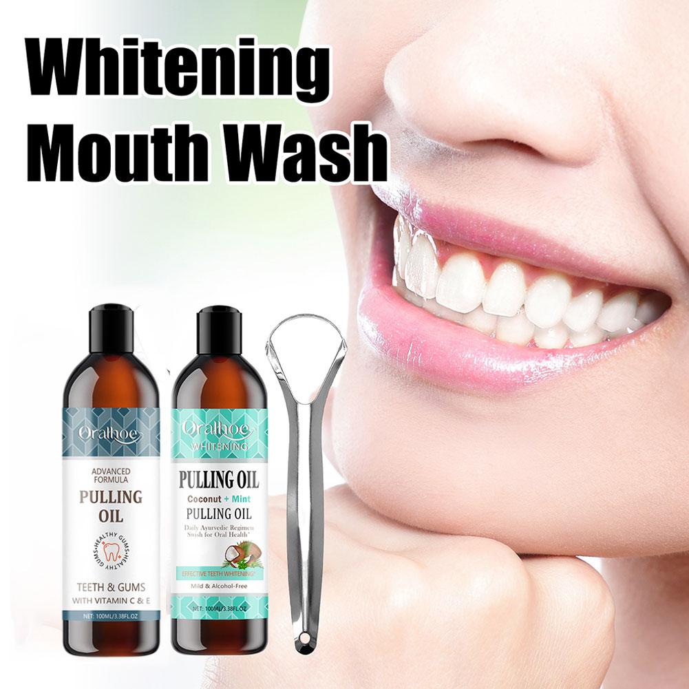 Aceite de extracción de menta  - Teeth Whitening Oil Pulling reseña y precio