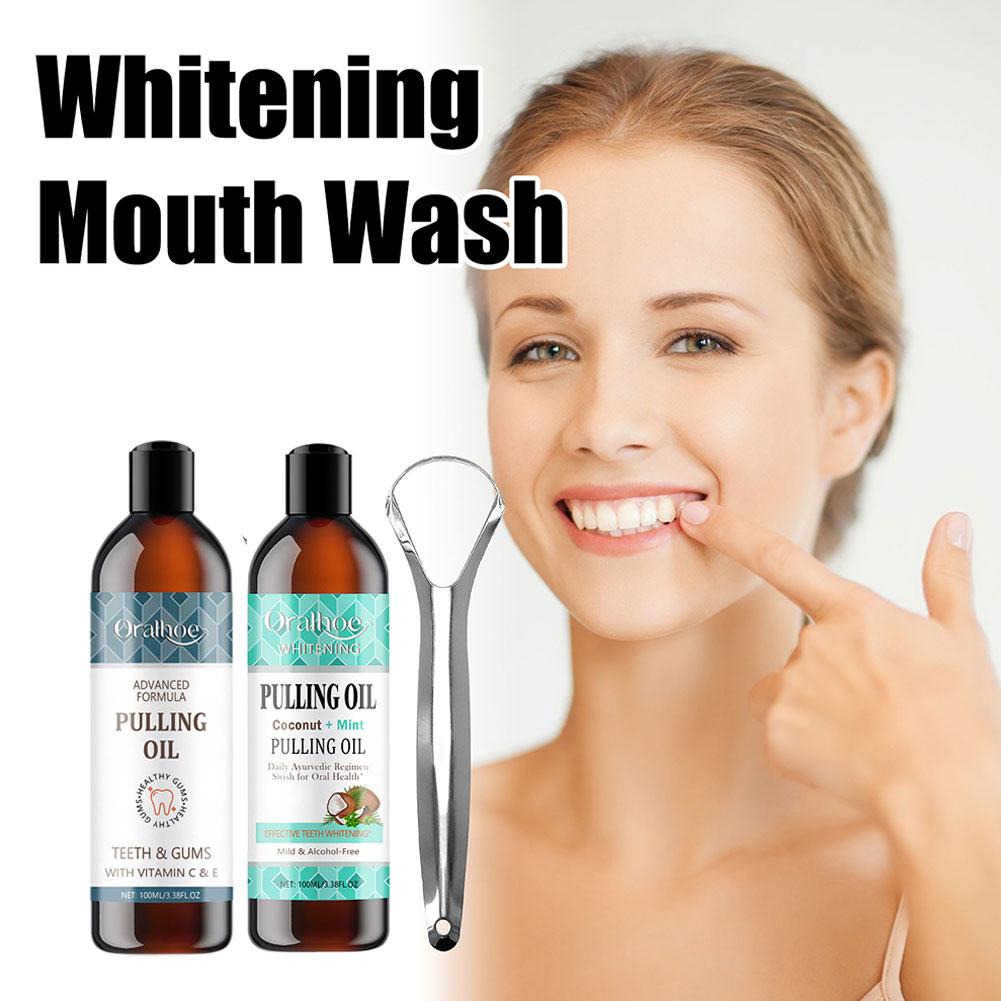 Aceite de extracción de menta  - Teeth Whitening Oil Pulling reseña y precio