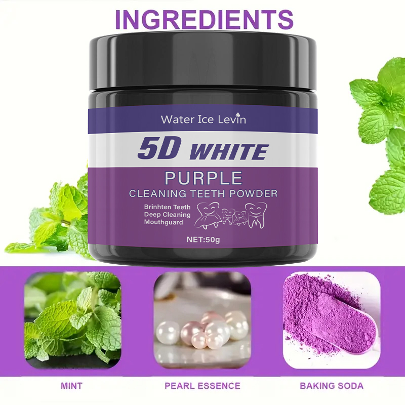 Water Ice Levin Purple Dientes - Teeth Whitening Oil Pulling reseña y precio