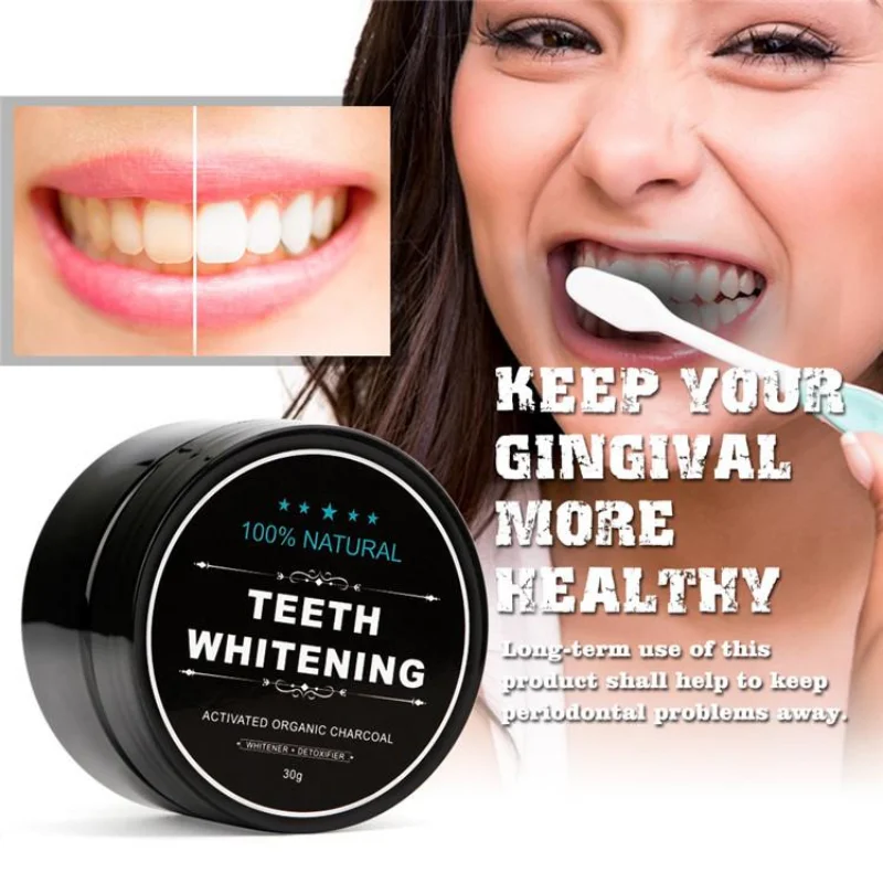 Polvo de carbón para dientes d - Whitening Powder Activated reseña y precio